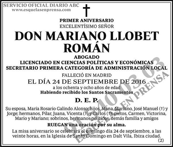 Mariano Llobet Román